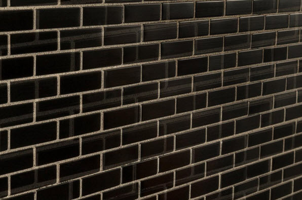 black brick pattern mosaic