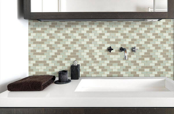 majestic glass mosaic backsplash
