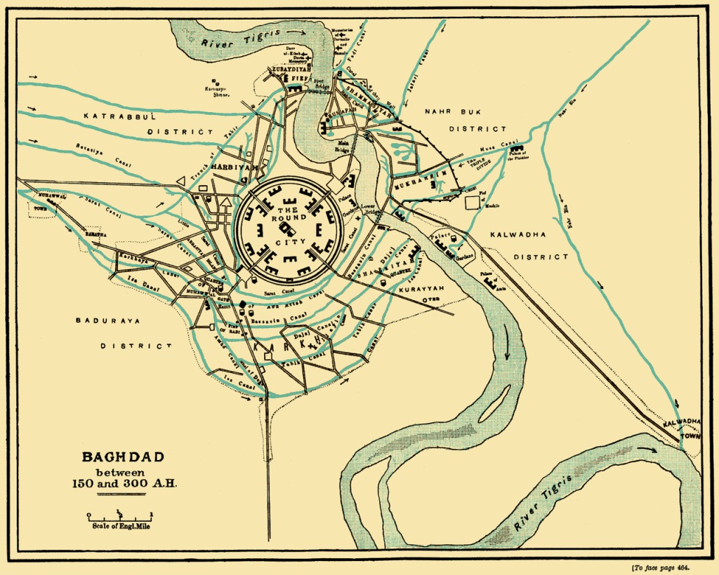 Map of Baghdad 797-912 AD