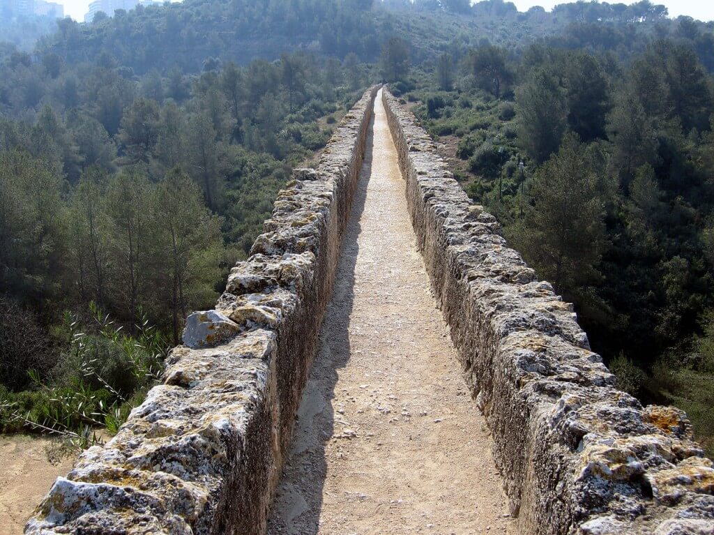 Roman aqueduct channel