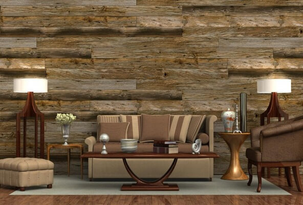 driftwood wall panelling