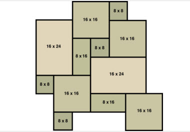 stone paver layout plan