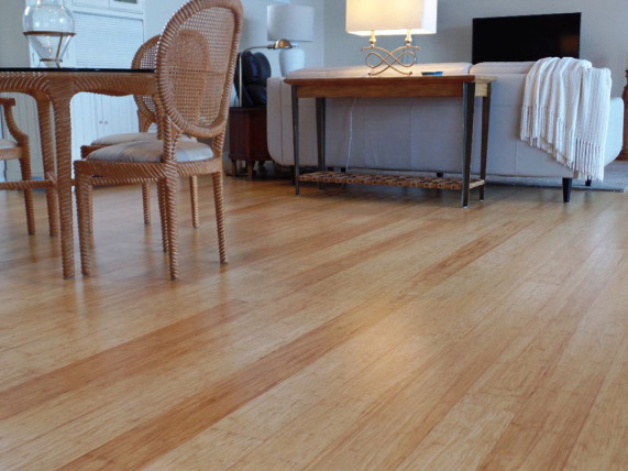 strand woven bamboo natural