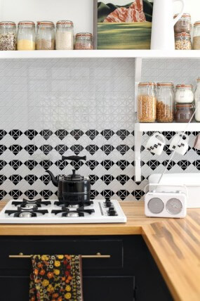 diamond kitchen backsplash