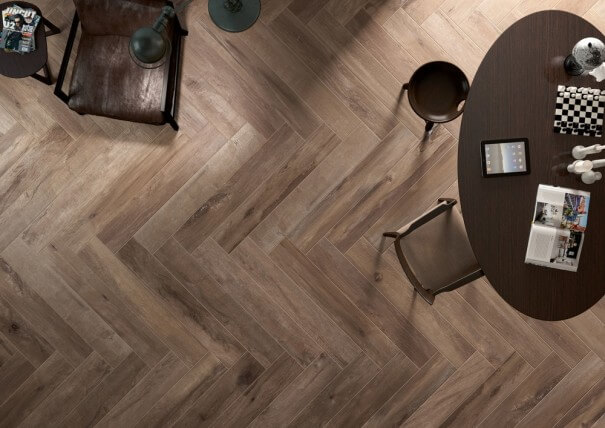 Sessemo Self-Leveling Wood Look Porcelain Tile SKU: 15032461